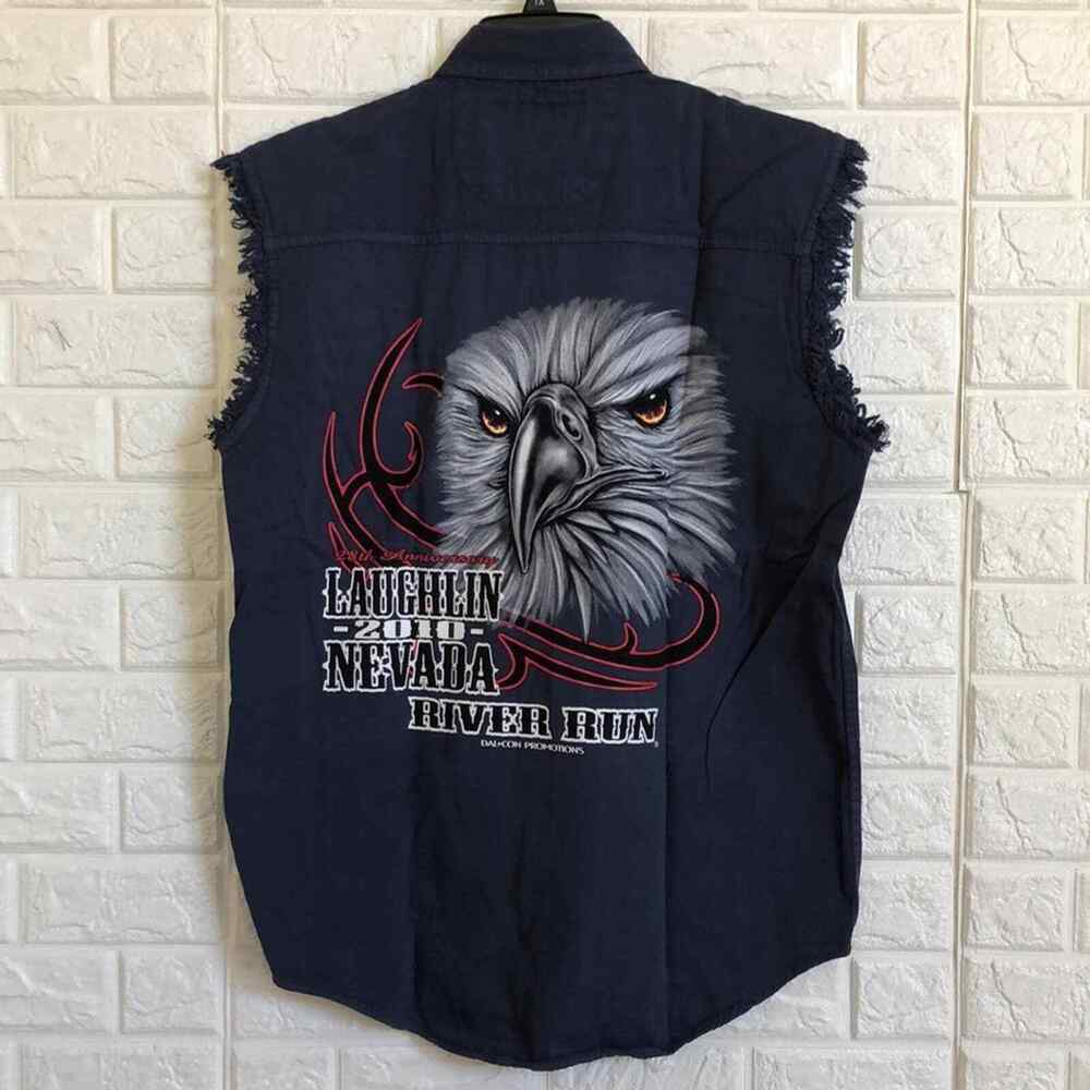 2010 Biker’s Club Laughlin‎ 28th River Run shirt Men’s Size M Medium Bike Biker - Picture 6 of 7